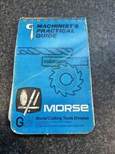 Machinist's Practical Guide Pocket Manual Handbook Blue Book Morse Cutting for sale  Shipping to South Africa