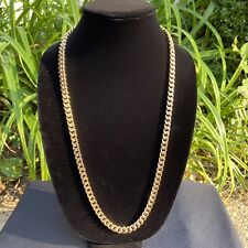 Gold Chain 14k Yellow Gold Cuban Link 30in 8mm for sale  Haddon Heights