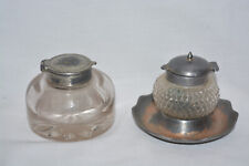 Antique glass inkwell for sale  TOTNES