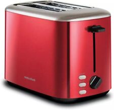 Equip Red 2 Slice Toaster - Defrost and Reheat Settings 2 Slot Stainless Ste for sale  Shipping to South Africa