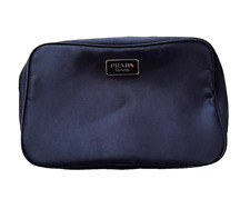 Prada Parfums Navy Satin Travel Toiletry/Cosmetic Bag for sale  Shipping to South Africa