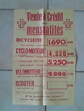 Affiche bicyclette vélomoteur d'occasion  Évron