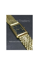 Relógio de pulso Tank Slim quartzo preto face ouro pulseira 26mm estojo homem japonês A02 comprar usado  Enviando para Brazil