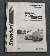 Used, Snorkel TB-120 Diesel Gasoline LGP Boom Lift Operator's Manual 2000 for sale  Dayton