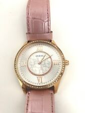 Reloj de vestir para mujer GUESS U0768L3 tono oro rosa con esfera blanca, cristal-acce segunda mano  Embacar hacia Mexico