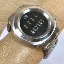 Relógio masculino The One Binary Time luzes azuis aço inoxidável quartzo 40 mm comprar usado  Enviando para Brazil