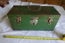 Vintage metal toolbox for sale  Bruce