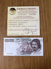 Banconota lire 100000 usato  Beinasco