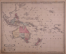 1856 map oceania for sale  Schertz