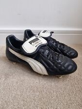 Vintage 90s Puma King Football Boots Mens 8 UK Real Leather Made In Germany  for sale  Shipping to South Africa