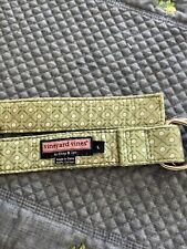 Vineyard Vines D-Ring Cloth Belt Green Golf Motif Large New W/O Tags for sale  Shipping to South Africa