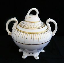 Tigela de açúcar grande antiga de porcelana inglesa do século XIX Samuel Alcock, usado comprar usado  Enviando para Brazil