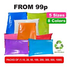 Coloured Postal Mailing Bags Postage Plastic Packaging Parcel Shipping Mail Bags, used for sale  Shipping to South Africa