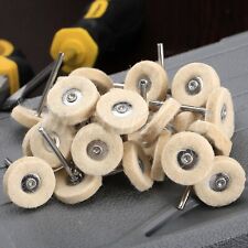 10 Wool Cotton Polishing Pad Buffing Grinder Wheel Brush For Grinder Rotary Tool for sale  Shipping to South Africa