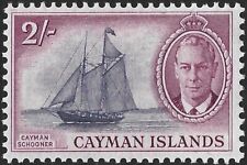 Islas Caimán 1950 KGVI 2/- púrpura violeta y rojizo SG.145 como nuevo (bisagras) segunda mano  Embacar hacia Mexico