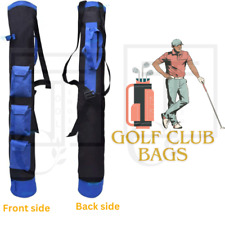 Golf Club Carry Bag Collapsible Nylon Sunday  Lightweight Travel Pack 3 pockets for sale  Shipping to South Africa