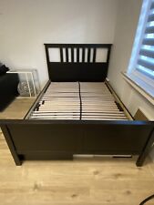 Ikea Hemnes Bett, dunkelbraun, 140 x 200cm Liegefläche mit Matratze „morgedal“, gebraucht gebraucht kaufen  Wuppertal