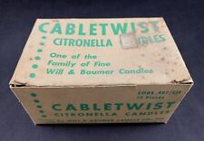 Usado, Velas de citronela CableTwist vintage de Will & Baumer Candle Co. - Hechas en EE. UU. segunda mano  Embacar hacia Argentina