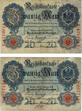 Reichsbanknote mark 1910 gebraucht kaufen  Rietheim-Weilheim