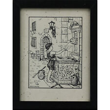 Woodcut engraving ebba for sale  DISS