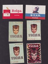 6 Ancienne étiquette   allumettes Belgique  BN166813 Cigarette  Tigra Belga comprar usado  Enviando para Brazil