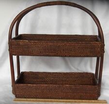shelves baskets wicker for sale  Littleton