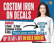 Diy iron decal for sale  MILTON KEYNES