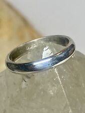 Plain ring pinky band stacker sterling silver women girls x for sale  Shipping to South Africa