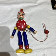Wooden articulated clown for sale  Chepachet