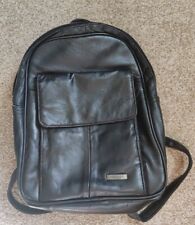 Black leather backpack for sale  NORWICH