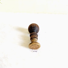 1930s Vintage Old Wooden Brass Stamp Seal Decorative Collectible BS96 for sale  Shipping to South Africa