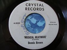 Ouça DENNIS BROWN - MUSICAL HEATWAVE 45 CRISTAL original US PRESS - RAÍZES DE REGGAE comprar usado  Enviando para Brazil