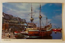 Réplica de cartão postal vintage década de 1960 The Golden Hind, Brixham Harbour, Devon envio comprar usado  Enviando para Brazil