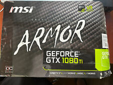 Usado, Placa de vídeo gráfica MSI Armor NVIDIA GeForce GTX 1080 TI OC 11GB comprar usado  Enviando para Brazil