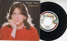 GIANNI TOGNI disco 45 giri MADE in ITALY Semplice  STAMPA ITALIANA 1981 usato  Cassano D Adda