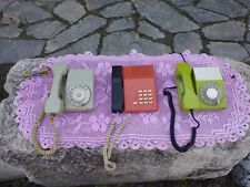 Lot 3 Iskra vintage phones, rotary and digital landline telephones 70'-80' for sale  Shipping to South Africa