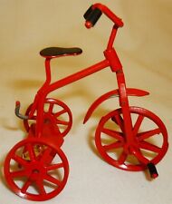 Used, MINIATURE RED TRICYCLE PAINTED METAL BIKE DOLLHOUSE ROC for sale  Shipping to South Africa