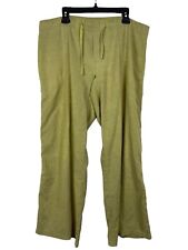 Pantalones de yoga Prana Sutra con cordón pierna recta verde cáñamo para hombre talla M salón segunda mano  Embacar hacia Argentina