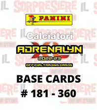 PANINI ADRENALYN XL CALCIATORI 2022-2023 BASE CARDS A SCELTA # 181 - 360 usato  Avellino