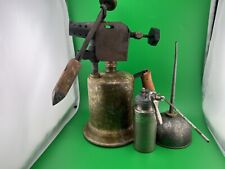 Used, VTG Clayton And Lambert Brass Blow Torch & VINTAGE PLEWS HAND FINGER PUMP OILER  for sale  Shipping to South Africa