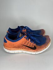 Entrenadores para hombre Nike Free Flyknit 4.0 ""Royal Crimson"" UK9 US10 EU44 631053-400, usado segunda mano  Embacar hacia Mexico