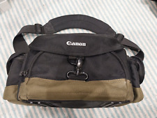 Bolso para cámara Canon genuino - negro y verde - estuche para cámara réflex digital. segunda mano  Embacar hacia Argentina