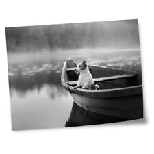 Impressões 8x10" (sem molduras) - BW - Cachorro Jack Russell cachorro barco de pesca filhote #42262 comprar usado  Enviando para Brazil