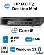 HP ProDesk 600 G2 Mini Computer Intel core i5-6500T 16gb 256gb WiFi & BT Win 11, used for sale  Shipping to South Africa