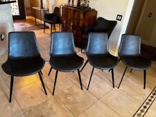 leather 4 chairs set metal for sale  Sun City West