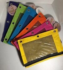 Bolsas de lápis com zíper School Smarts com malha e plástico Asst Colors 30 peças comprar usado  Enviando para Brazil