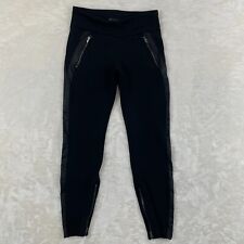 Athleta Leggings Women Size 6 Petite Black Fitness Stretch Zip Ankles Zip Pocket, used for sale  Shipping to South Africa