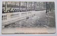 Paris postcard flooded d'occasion  Expédié en Belgium