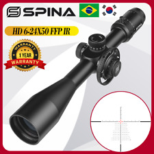 Escopo de rifle 6-24x50 FFP torres de caça iluminadas bloqueio redefinição mira óptica comprar usado  Enviando para Brazil