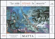 "ARTE/ESTAMPILLAS, CHILE 2008 - ""THE LIFE ALLENDE THE DEATH"" DE MATTA - MNH segunda mano  Argentina 
